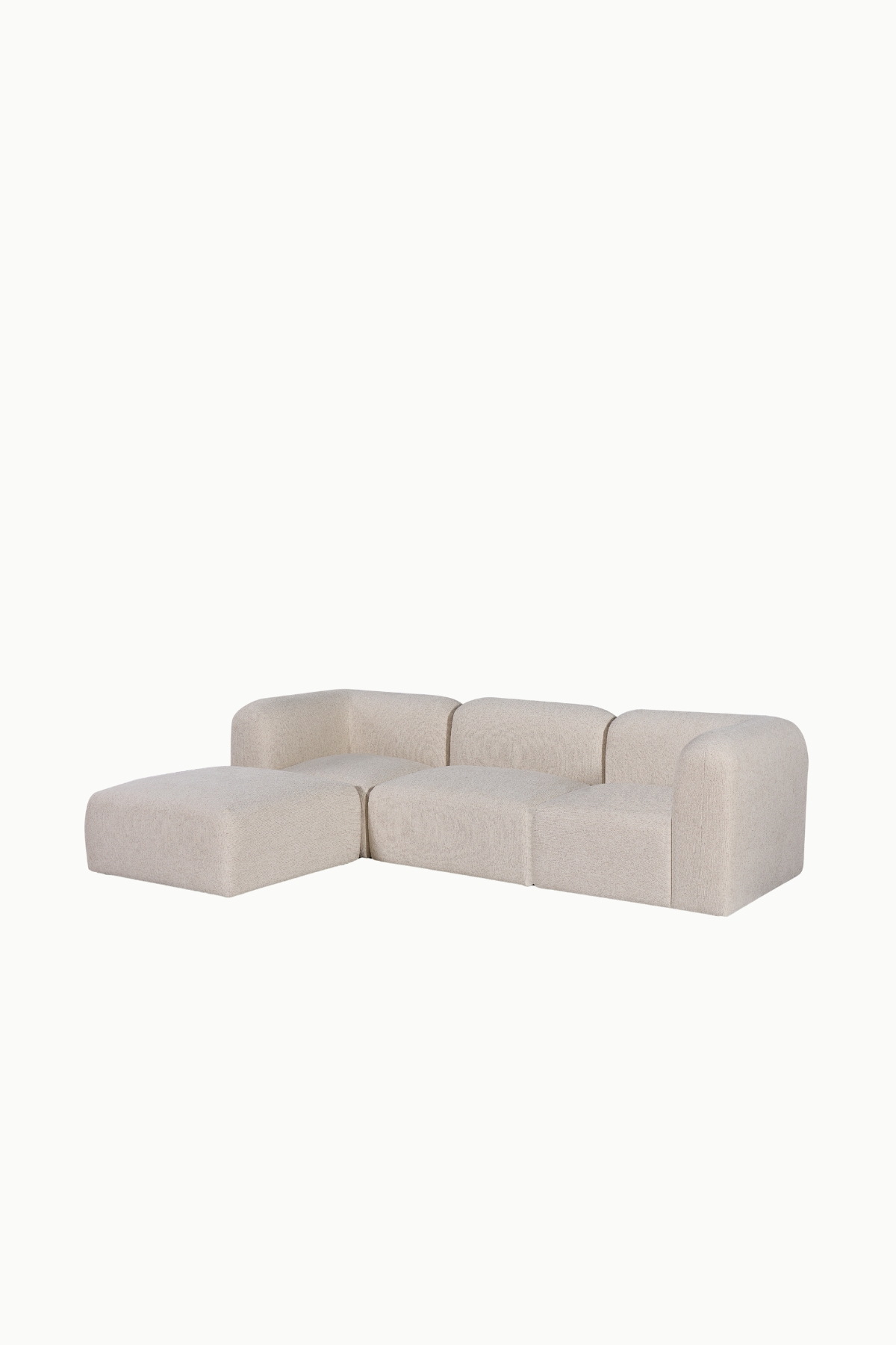 Découvrez le canapé d’angle modulable Bohem, un modèle design et confortable avec pouf assorti, idéal pour sublimer un salon contemporain.