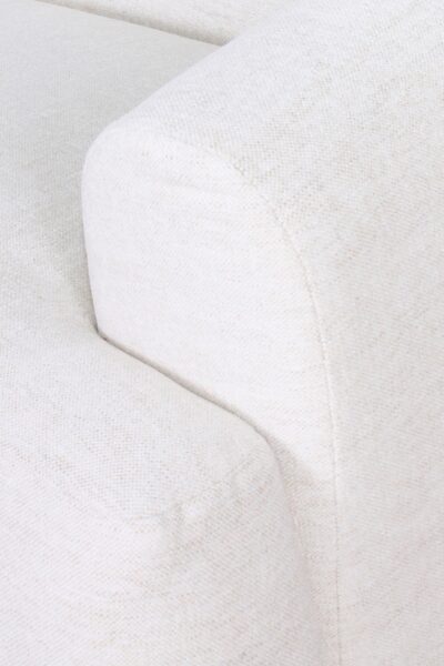 Fauteuil une place Winston en tissu chenille, design contemporain et assise confortable pour salon moderne