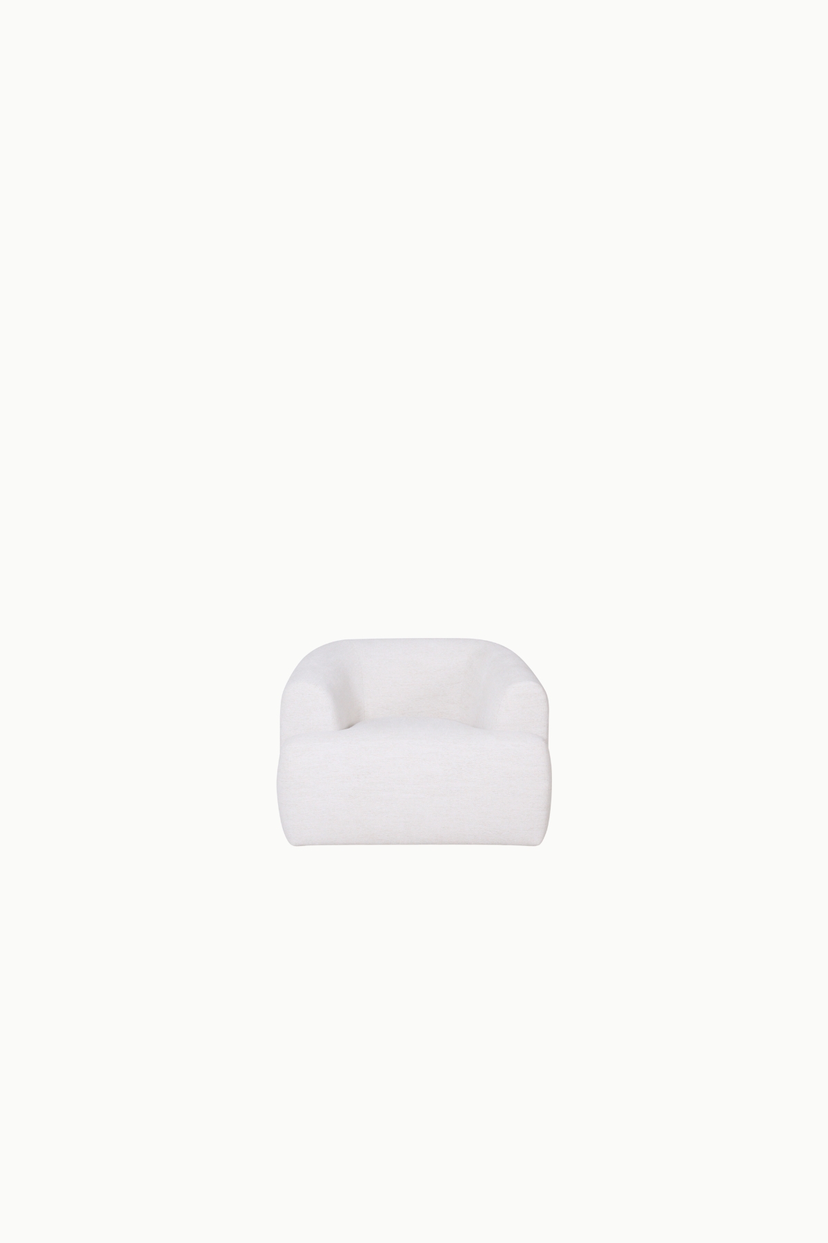 Fauteuil une place Winston en tissu chenille, design contemporain et assise confortable pour salon moderne