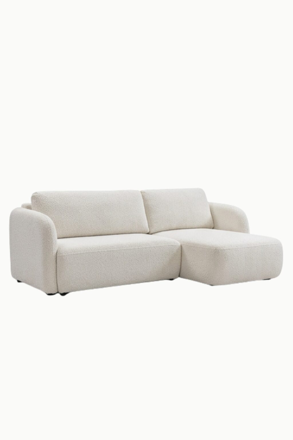 canapé d'angle convertible design, petit format, pour les petits espace, avec coffre de rangement