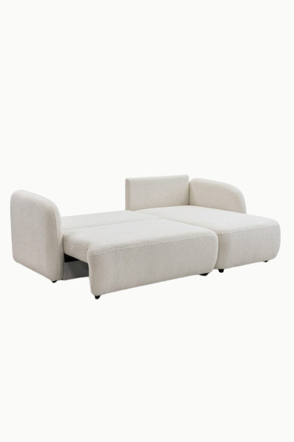 canapé d'angle convertible design, petit format, pour les petits espace, avec coffre de rangement