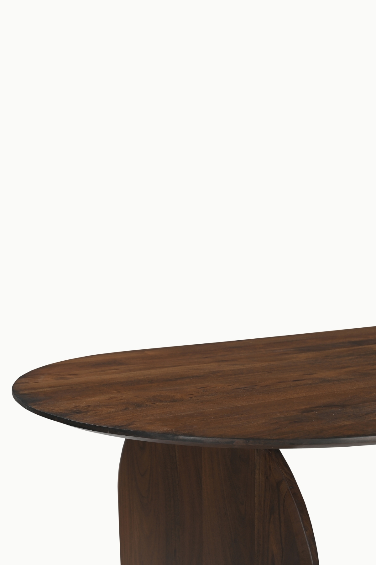 table à manger emilia bois acacia noyer plateau ovale table salle à manger bois acacia noyer design minimaliste table repas bois acacia plateau ovale 200 et 240 cm table à manger design bois acacia noyer