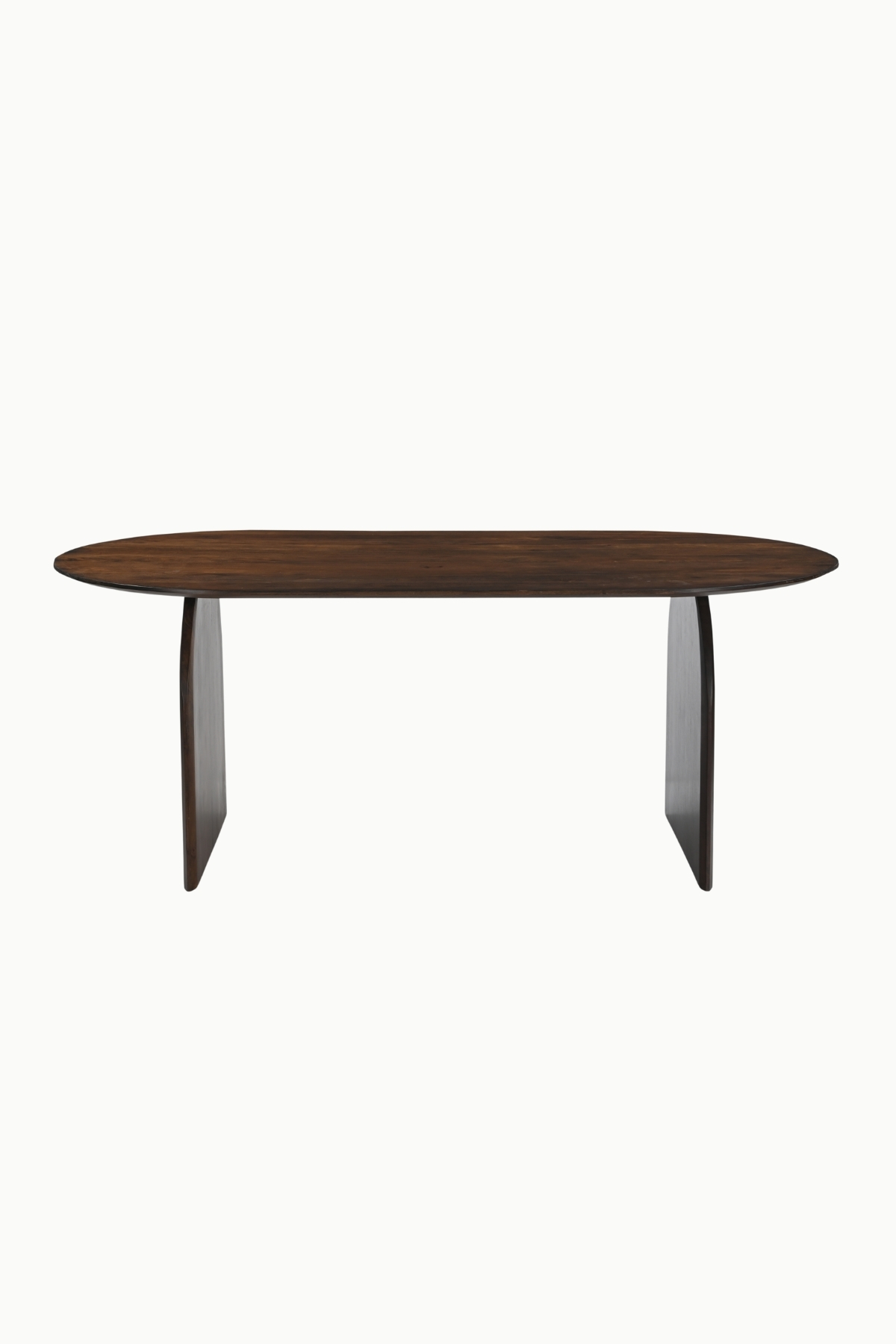 table à manger emilia bois acacia noyer plateau ovale table salle à manger bois acacia noyer design minimaliste table repas bois acacia plateau ovale 200 et 240 cm table à manger design bois acacia noyer