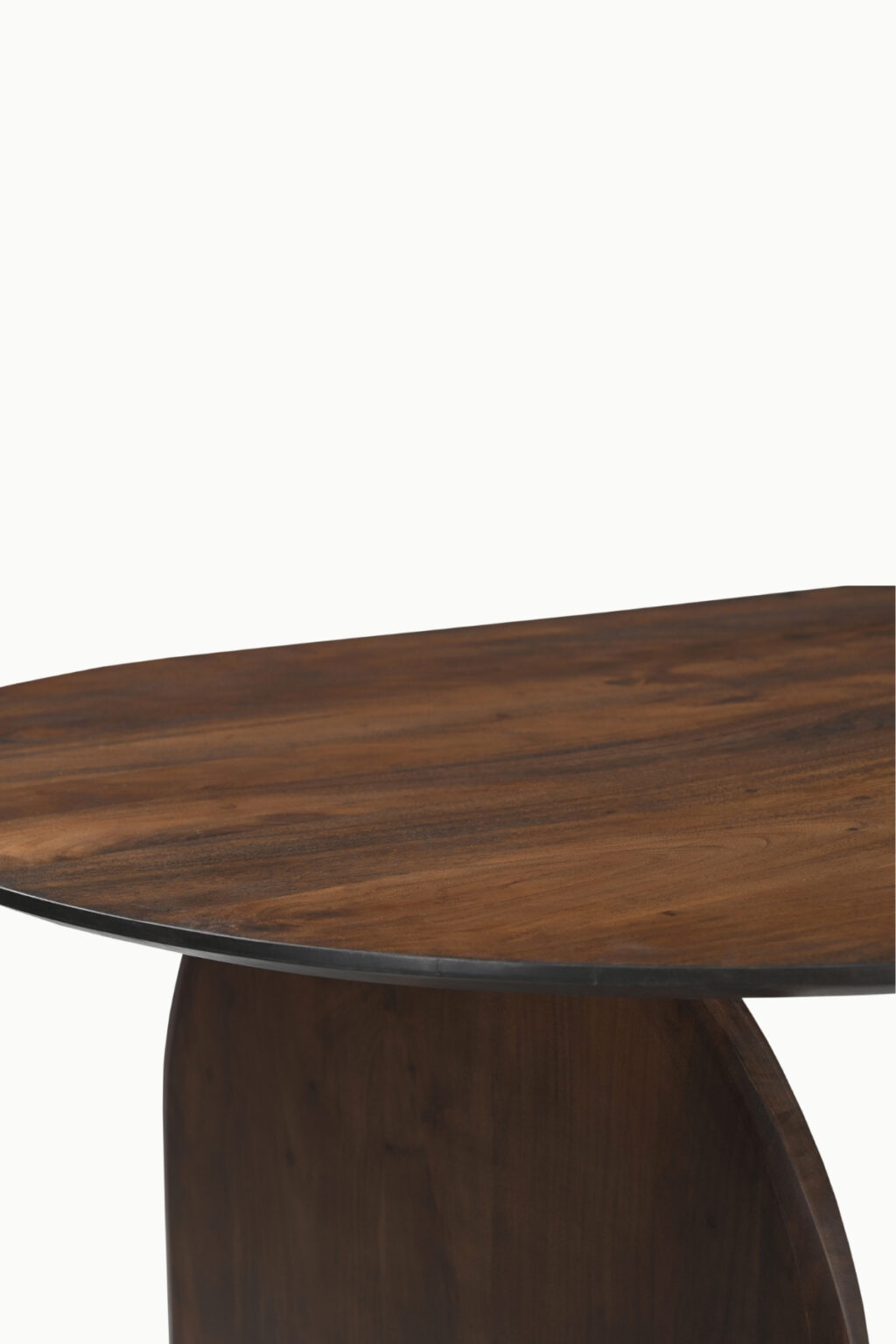 TABLE A MANGER ISANA EMILIA BOIS NOYER (6) table à manger emilia bois acacia noyer plateau ovale table salle à manger bois acacia noyer design minimaliste table repas bois acacia plateau ovale 200 et 240 cm table à manger design bois acacia noyer