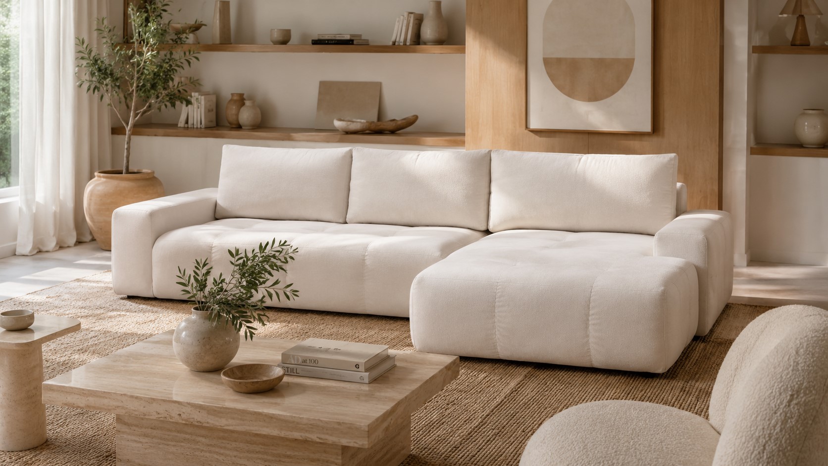 canape angle bubble design japandi maison des meubles