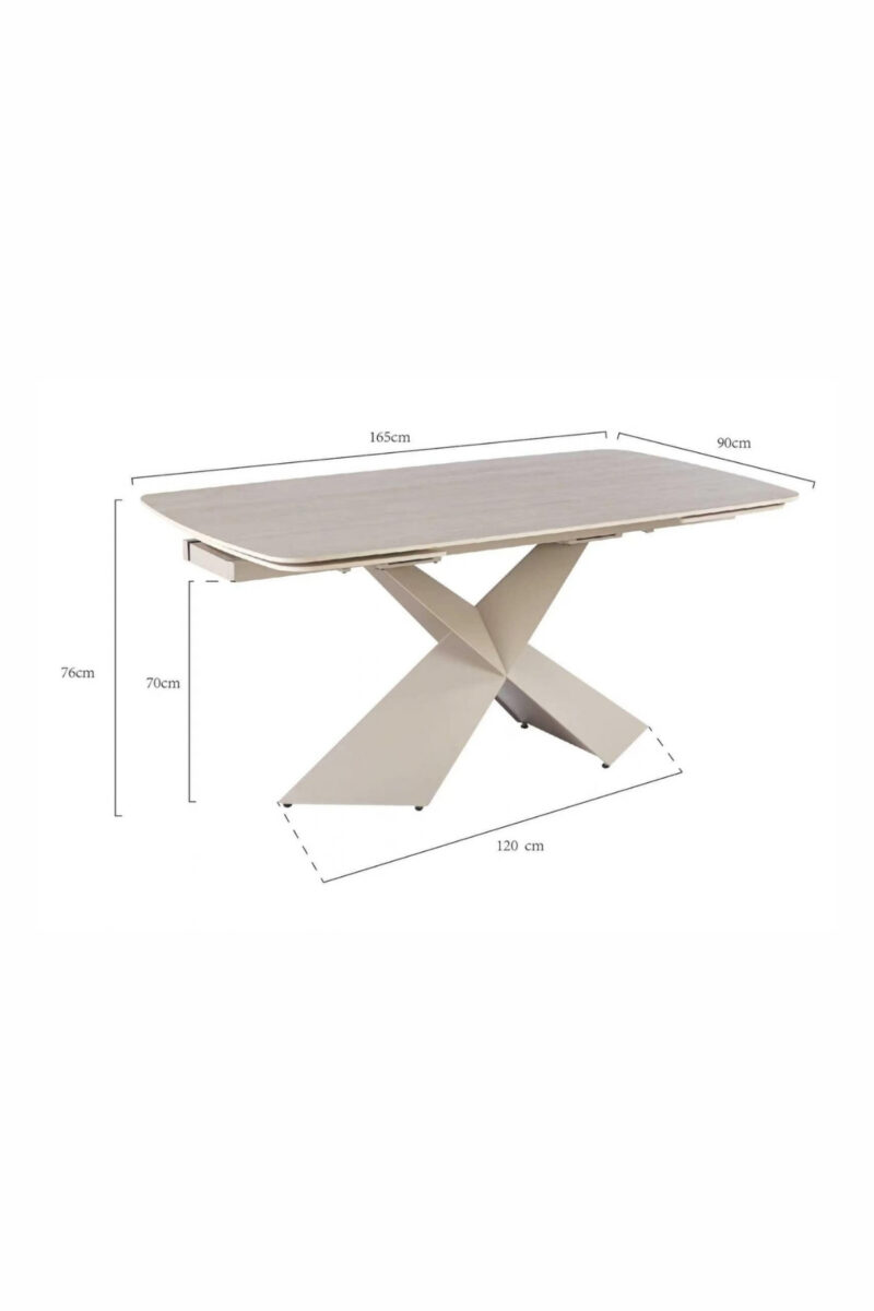 Table a manger extensible ceramique livia (1)