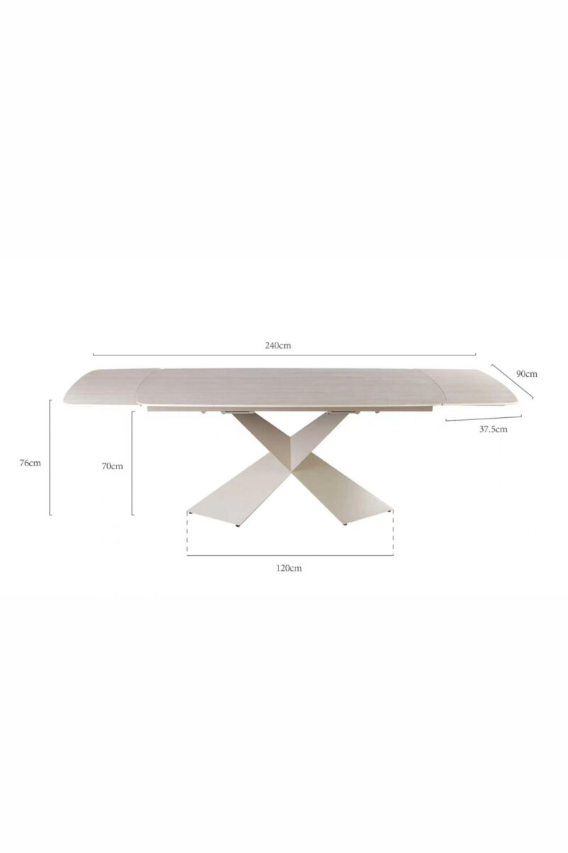 Table a manger extensible ceramique livia (2)