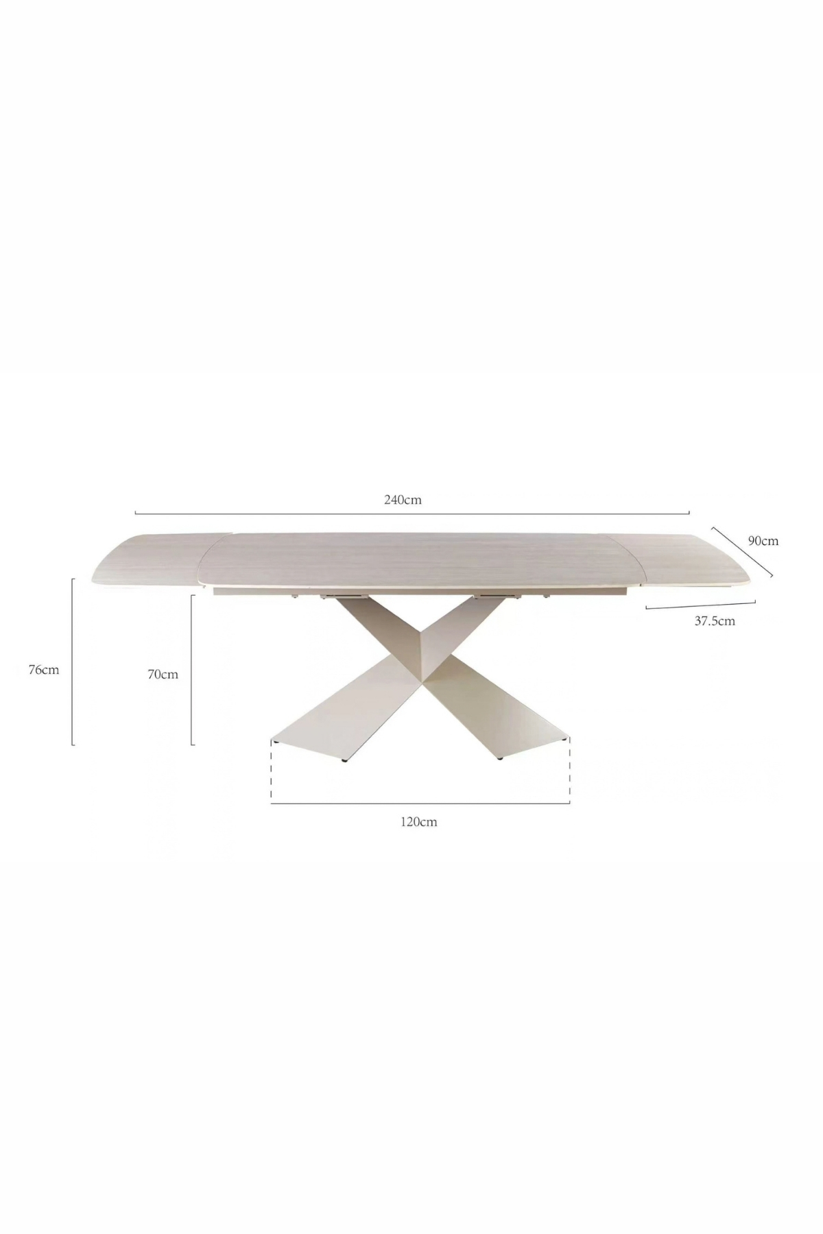 Table a manger extensible ceramique livia (2)